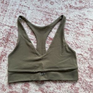 SET Active Khaki Sports Bra